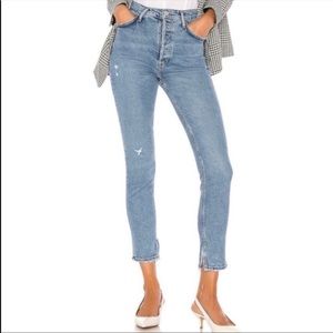 AGOLDE Nico High Rise Slim Jeans In Headlines